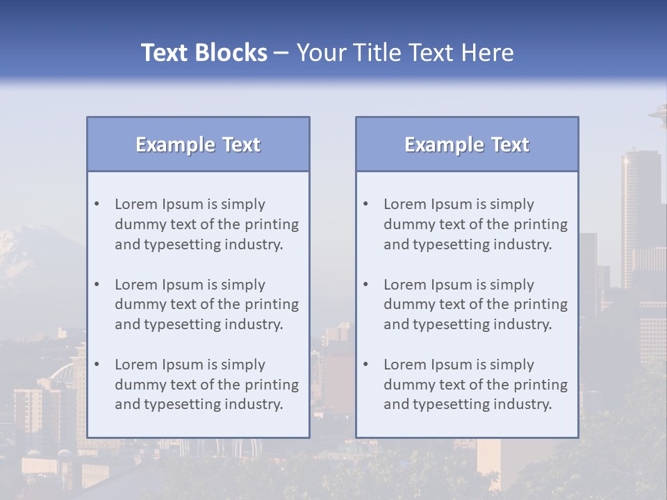 Needle Sunset Mountain PowerPoint Template