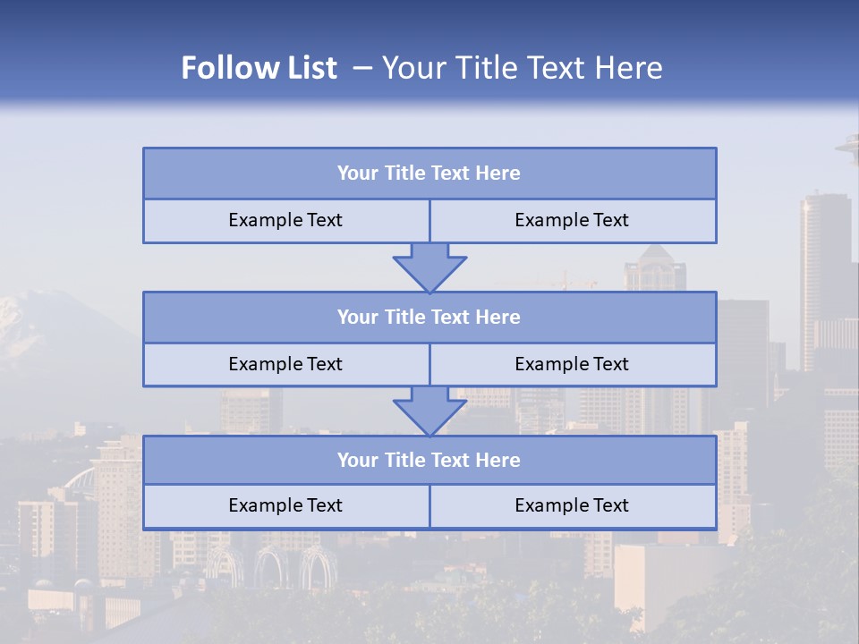 Needle Sunset Mountain PowerPoint Template