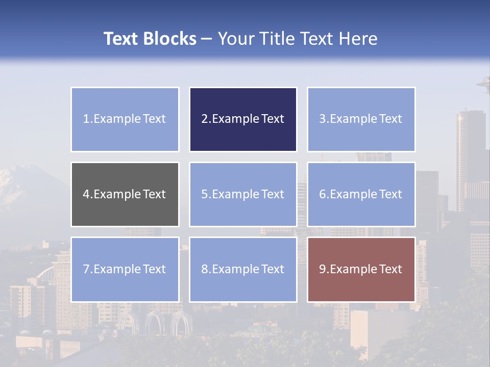 Needle Sunset Mountain PowerPoint Template