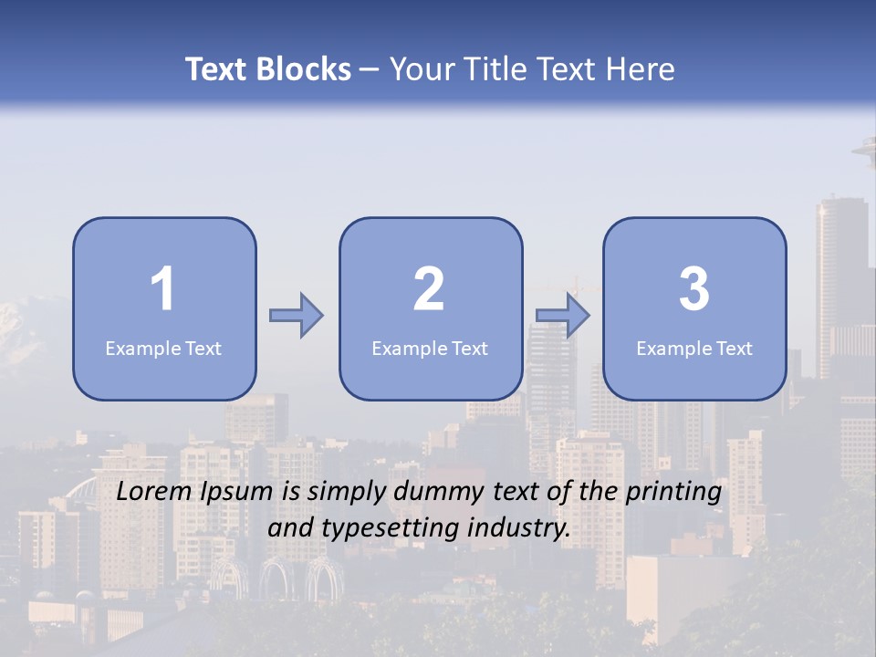 Needle Sunset Mountain PowerPoint Template