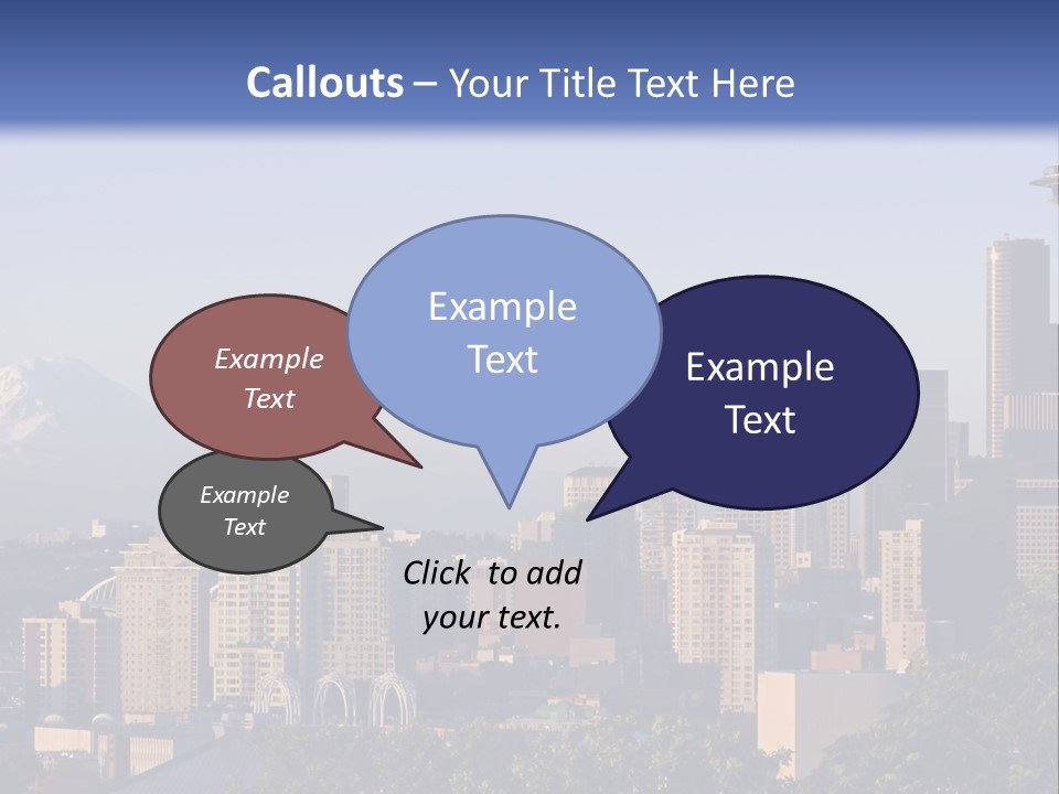 Needle Sunset Mountain PowerPoint Template