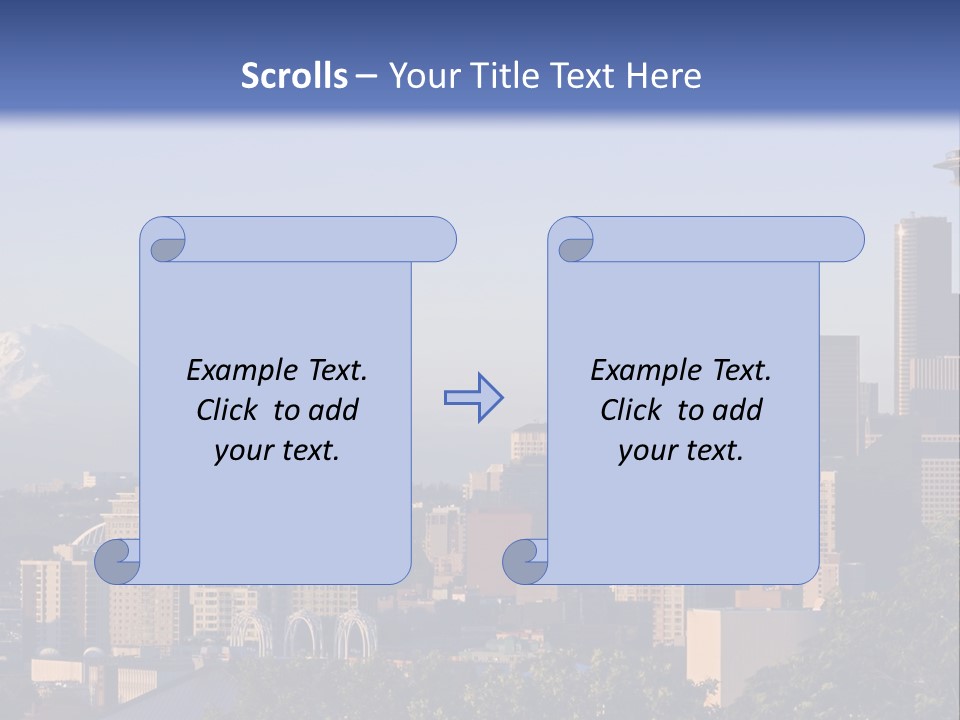 Needle Sunset Mountain PowerPoint Template