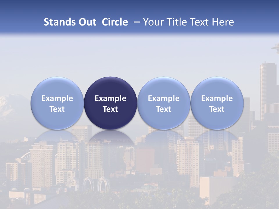 Needle Sunset Mountain PowerPoint Template