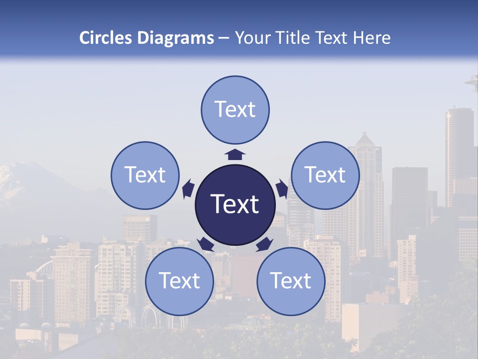 Needle Sunset Mountain PowerPoint Template