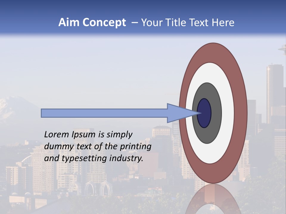 Needle Sunset Mountain PowerPoint Template