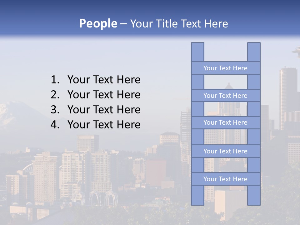 Needle Sunset Mountain PowerPoint Template