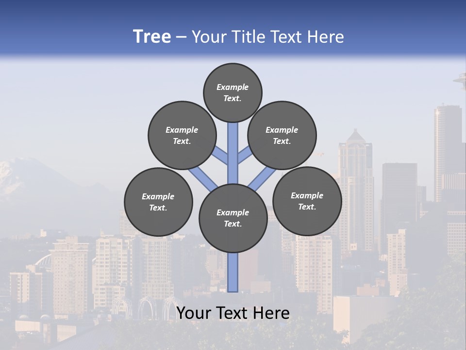Needle Sunset Mountain PowerPoint Template