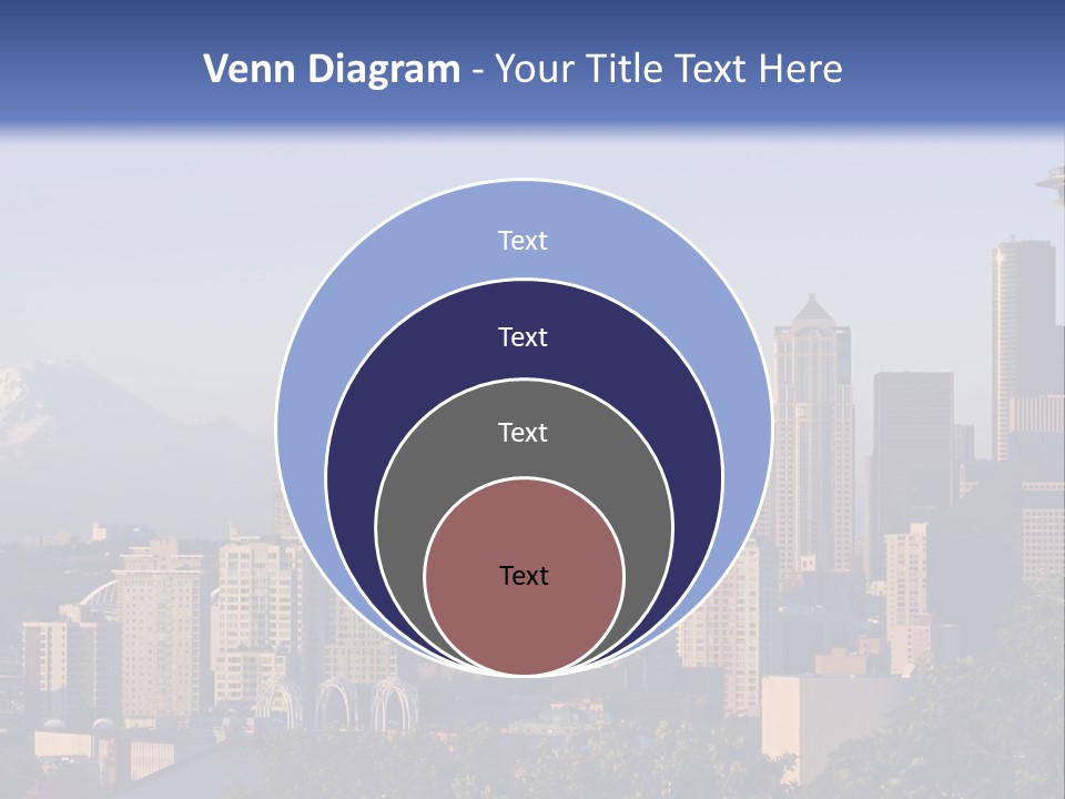 Needle Sunset Mountain PowerPoint Template