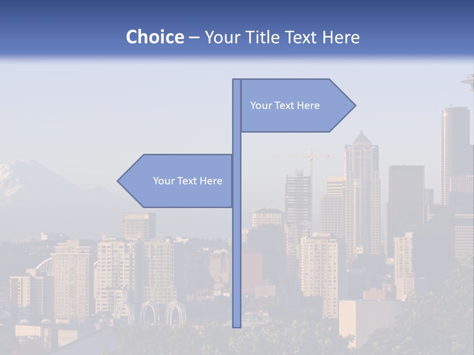 Needle Sunset Mountain PowerPoint Template