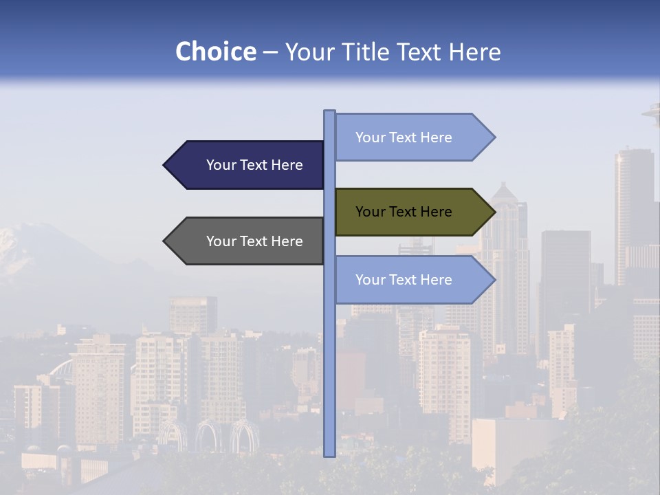 Needle Sunset Mountain PowerPoint Template