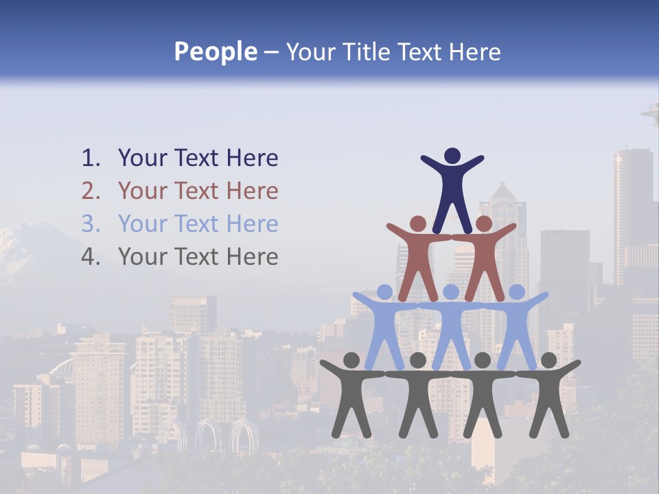 Needle Sunset Mountain PowerPoint Template