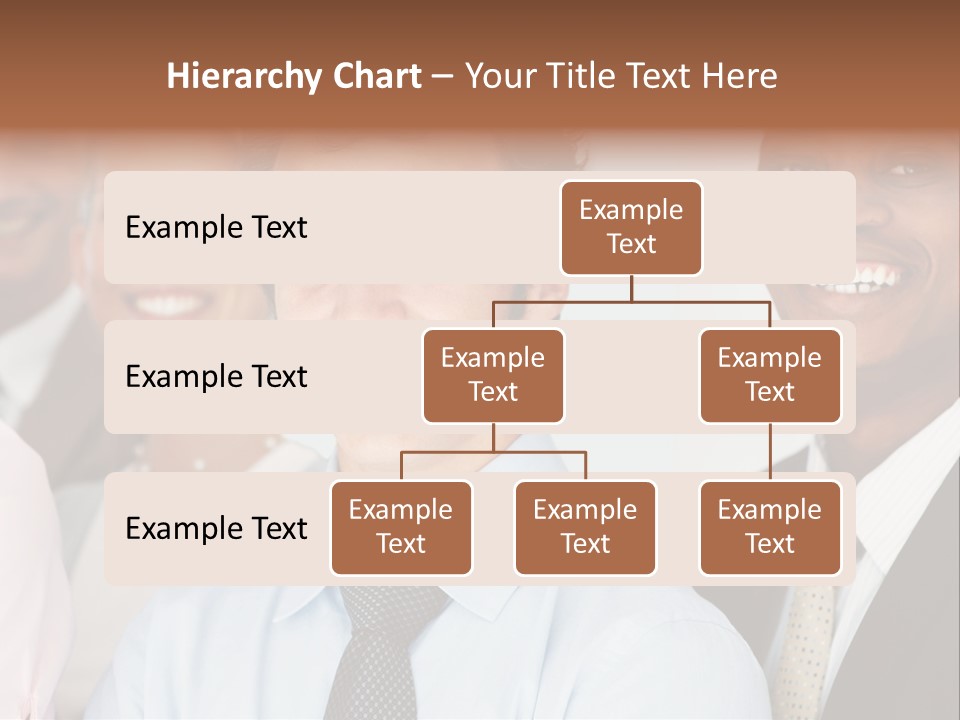 A Group Of Business People Are Smiling For The Camera PowerPoint Template