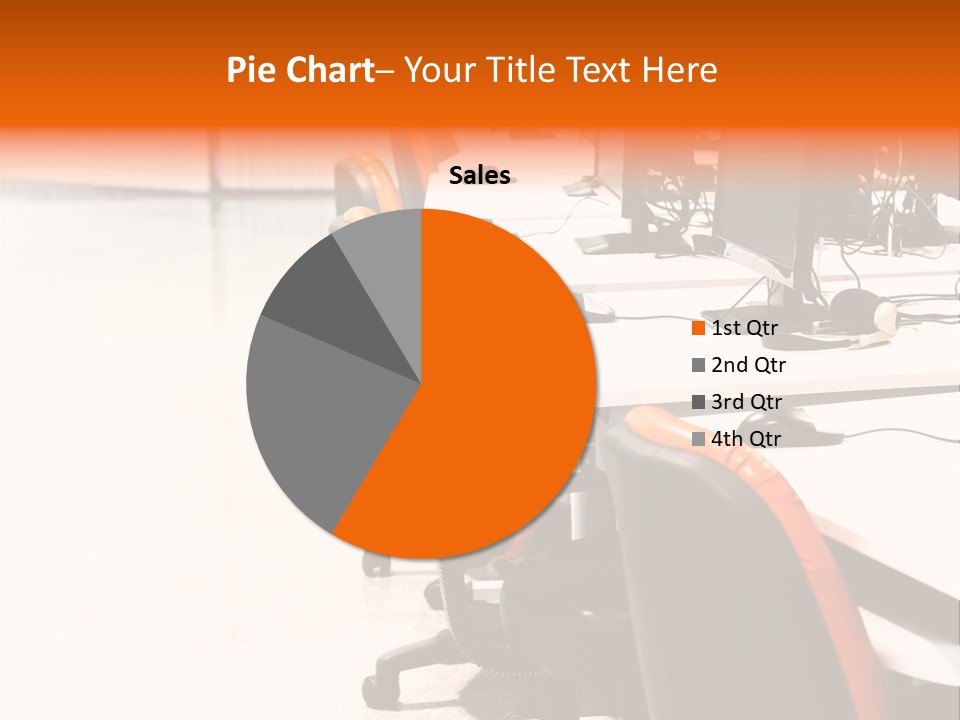 A Row Of Computer Monitors Sitting On Top Of A Table PowerPoint Template