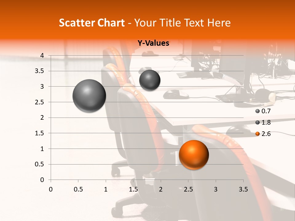 A Row Of Computer Monitors Sitting On Top Of A Table PowerPoint Template