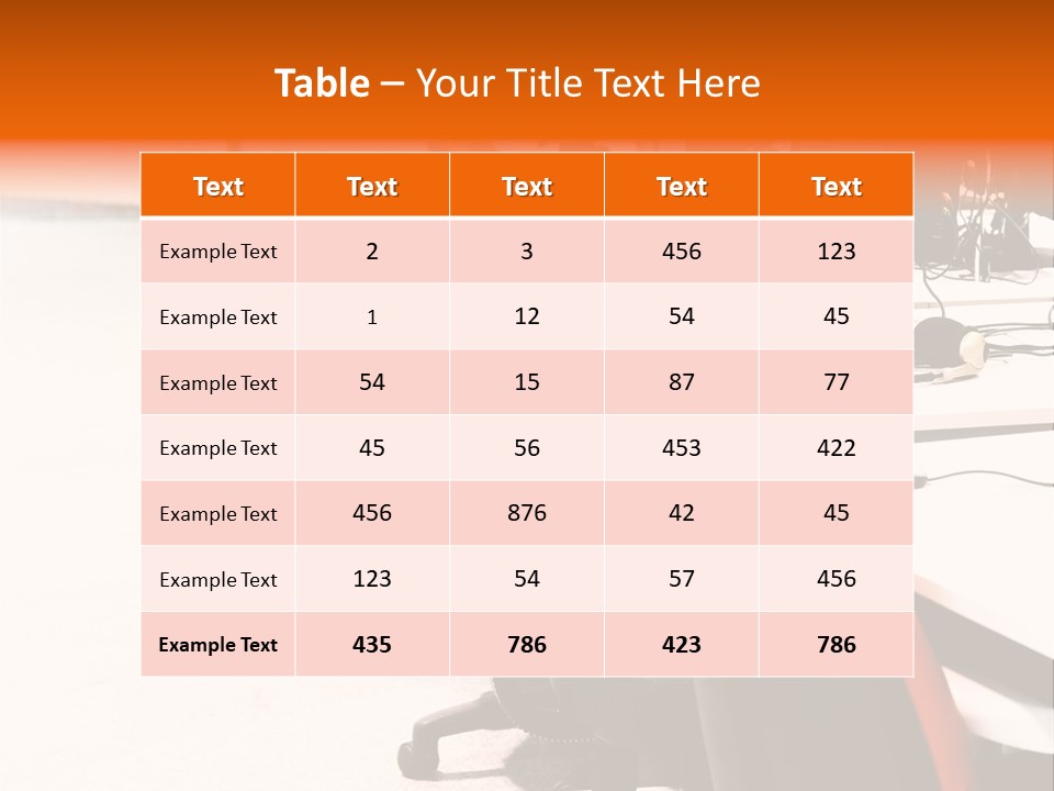 A Row Of Computer Monitors Sitting On Top Of A Table PowerPoint Template