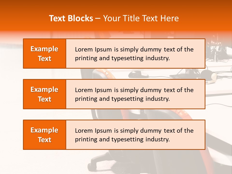 A Row Of Computer Monitors Sitting On Top Of A Table PowerPoint Template