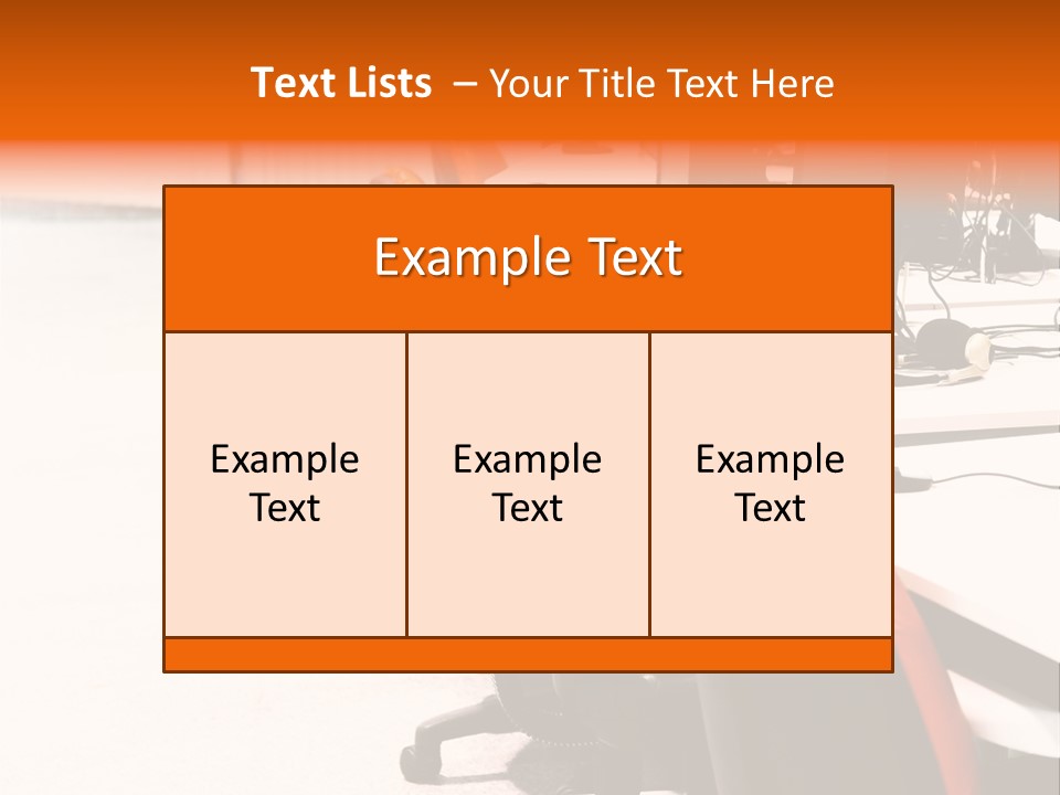 A Row Of Computer Monitors Sitting On Top Of A Table PowerPoint Template
