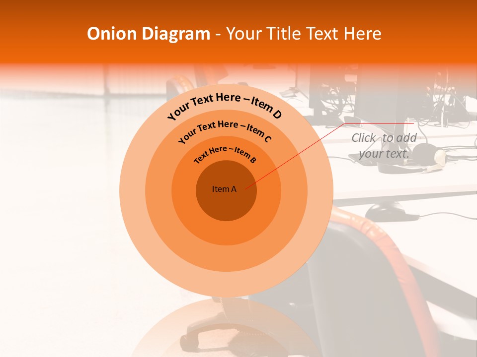 A Row Of Computer Monitors Sitting On Top Of A Table PowerPoint Template