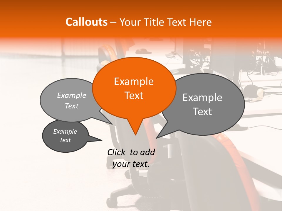 A Row Of Computer Monitors Sitting On Top Of A Table PowerPoint Template