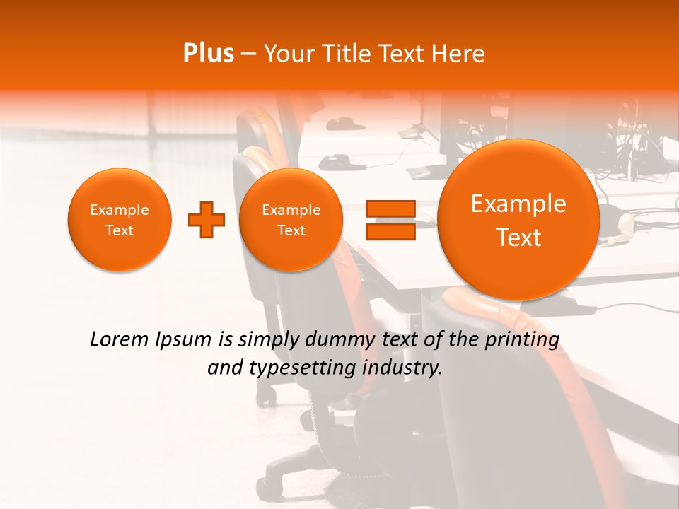 A Row Of Computer Monitors Sitting On Top Of A Table PowerPoint Template
