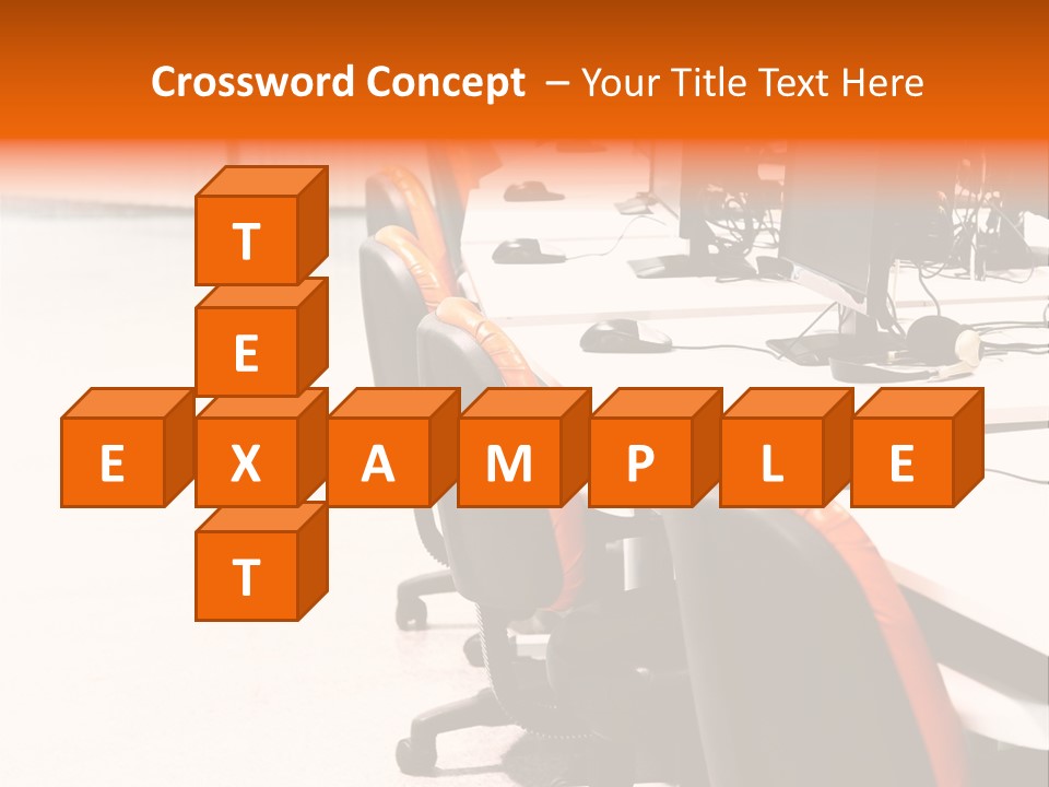 A Row Of Computer Monitors Sitting On Top Of A Table PowerPoint Template