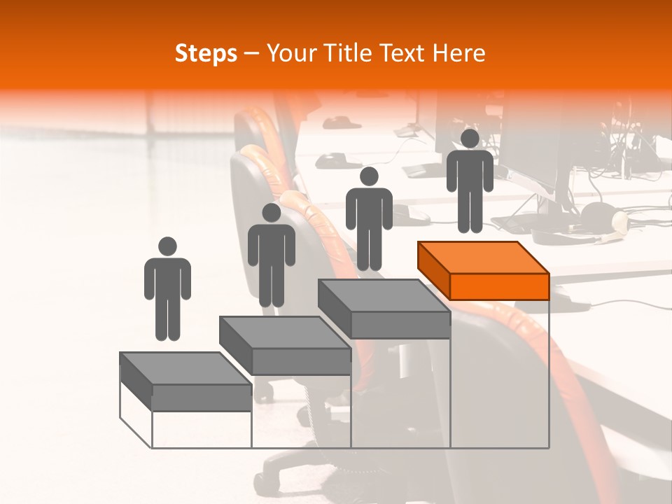 A Row Of Computer Monitors Sitting On Top Of A Table PowerPoint Template