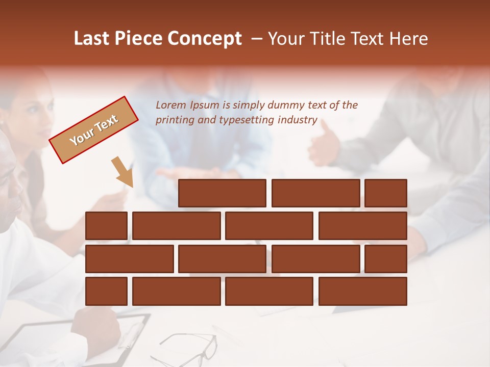 A Group Of People Sitting Around A Table PowerPoint Template