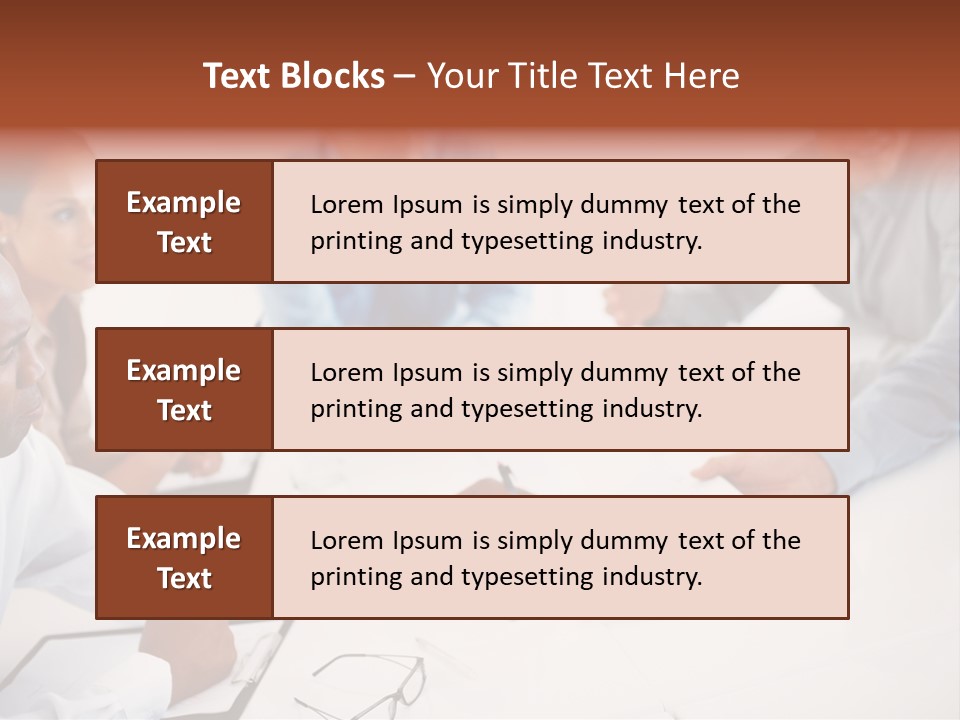 A Group Of People Sitting Around A Table PowerPoint Template