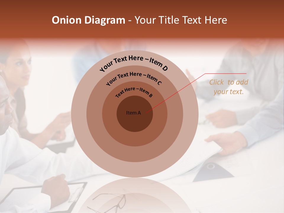 A Group Of People Sitting Around A Table PowerPoint Template