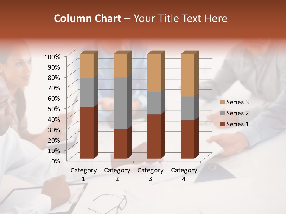 A Group Of People Sitting Around A Table PowerPoint Template