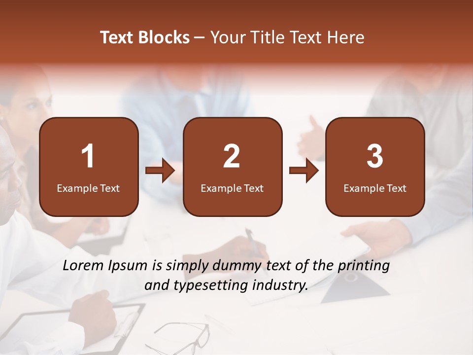 A Group Of People Sitting Around A Table PowerPoint Template