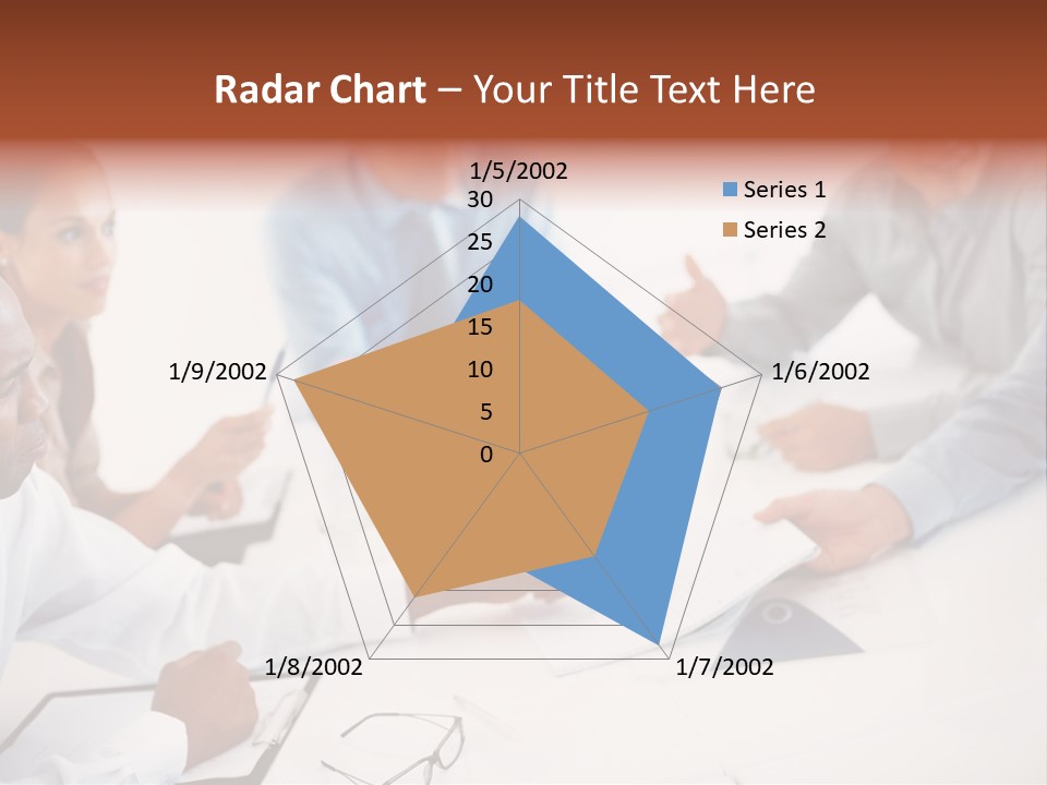 A Group Of People Sitting Around A Table PowerPoint Template