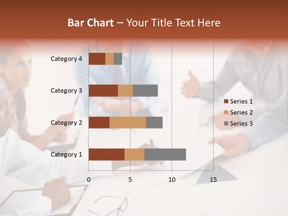 A Group Of People Sitting Around A Table PowerPoint Template
