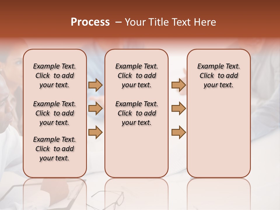 A Group Of People Sitting Around A Table PowerPoint Template