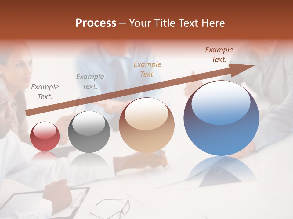 A Group Of People Sitting Around A Table PowerPoint Template