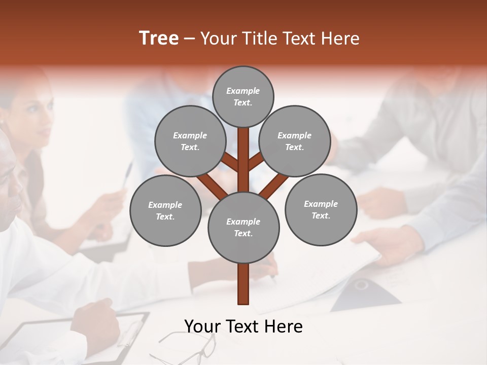 A Group Of People Sitting Around A Table PowerPoint Template