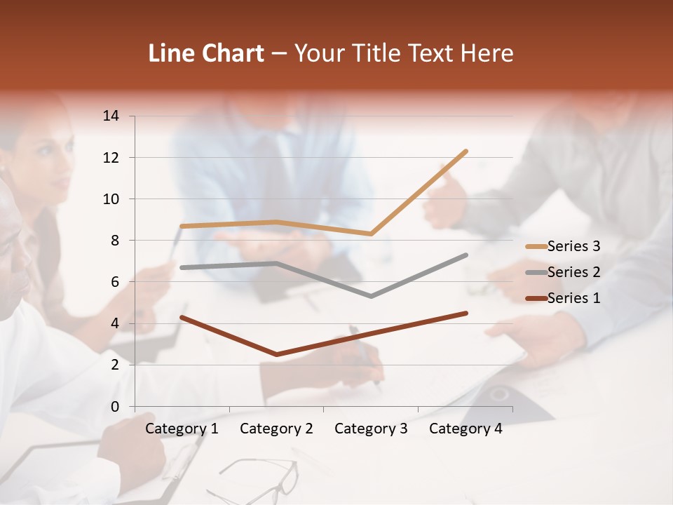 A Group Of People Sitting Around A Table PowerPoint Template