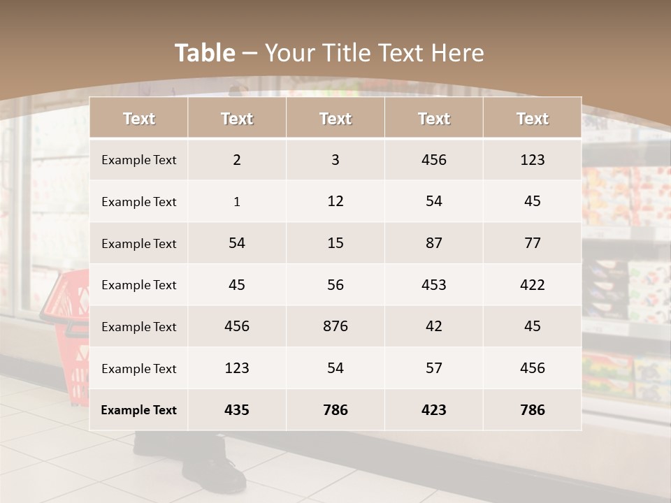 A Man Standing In Front Of A Refrigerator Holding A Shopping Bag PowerPoint Template