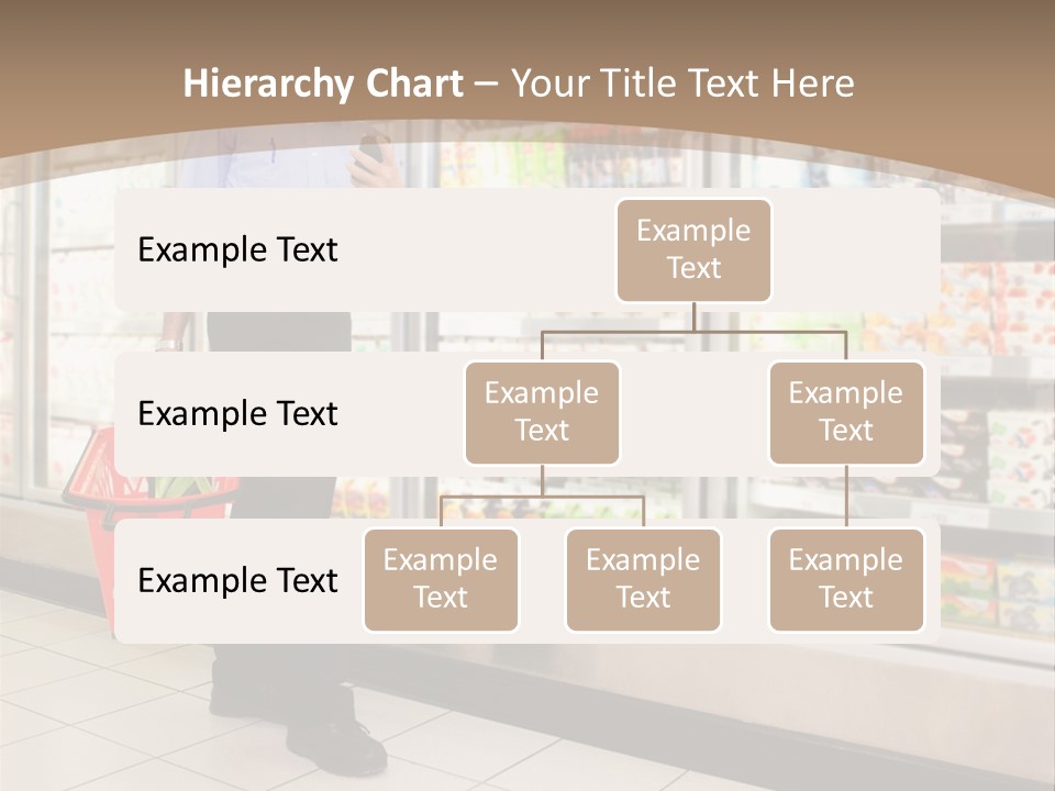 A Man Standing In Front Of A Refrigerator Holding A Shopping Bag PowerPoint Template