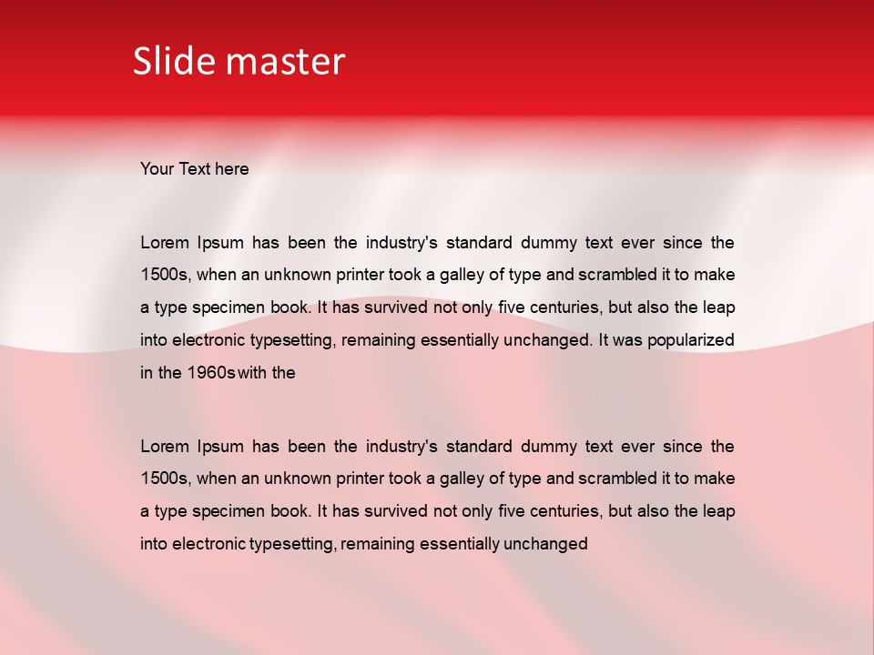 Snow White Glacier PowerPoint Template