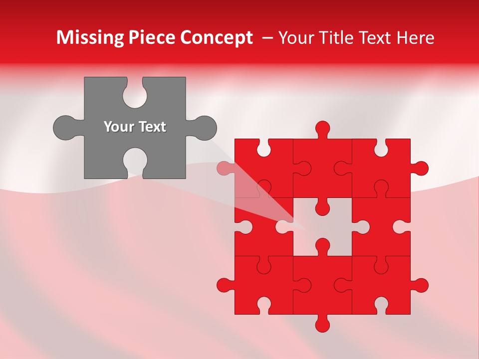 Snow White Glacier PowerPoint Template