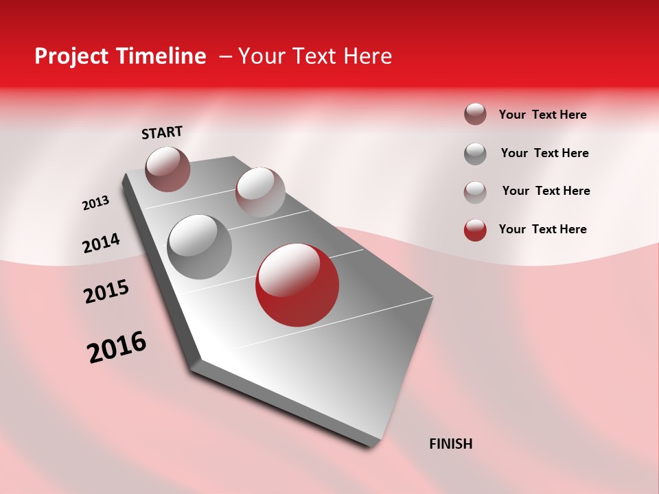 Snow White Glacier PowerPoint Template