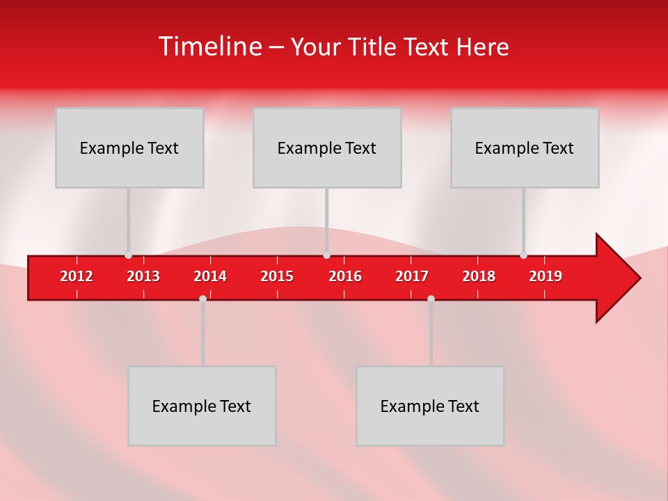 Snow White Glacier PowerPoint Template