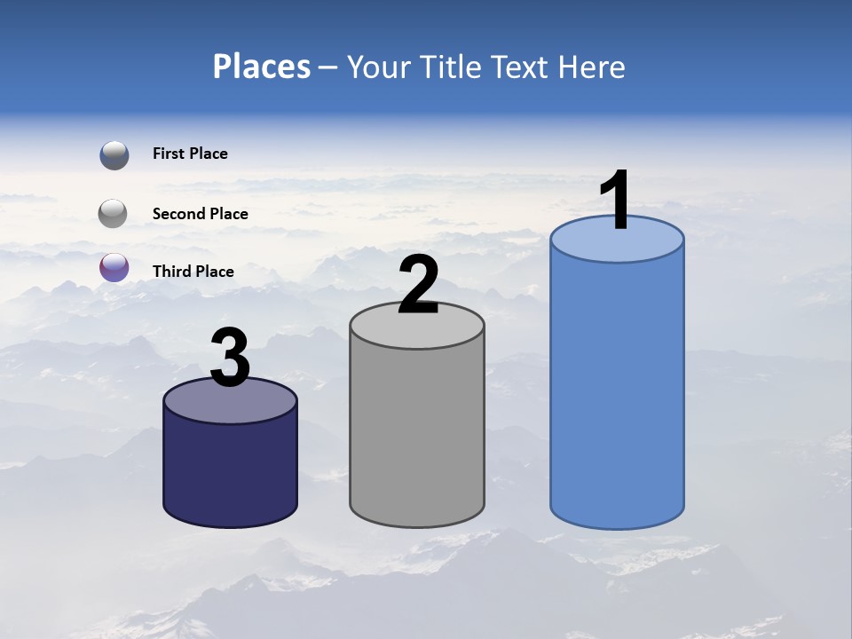 Snow White Glacier PowerPoint Template