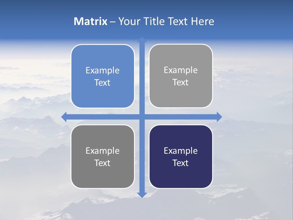 Snow White Glacier PowerPoint Template