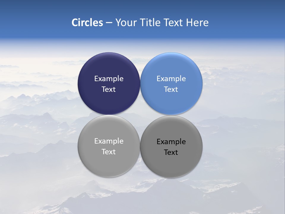 Snow White Glacier PowerPoint Template