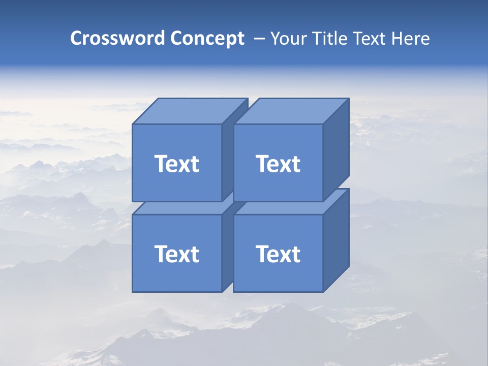 Snow White Glacier PowerPoint Template