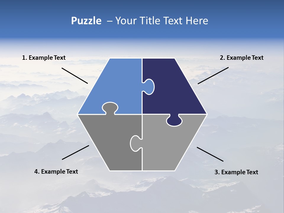 Snow White Glacier PowerPoint Template