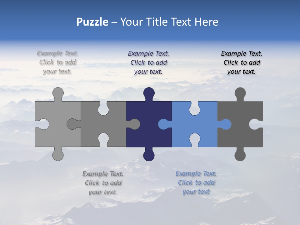 Snow White Glacier PowerPoint Template