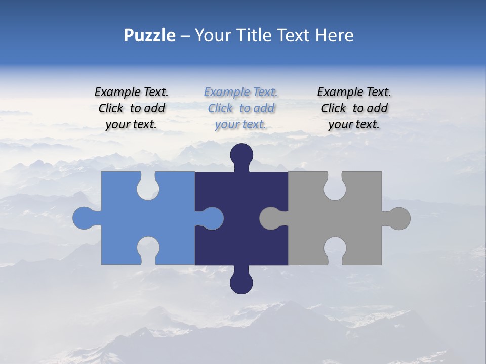 Snow White Glacier PowerPoint Template